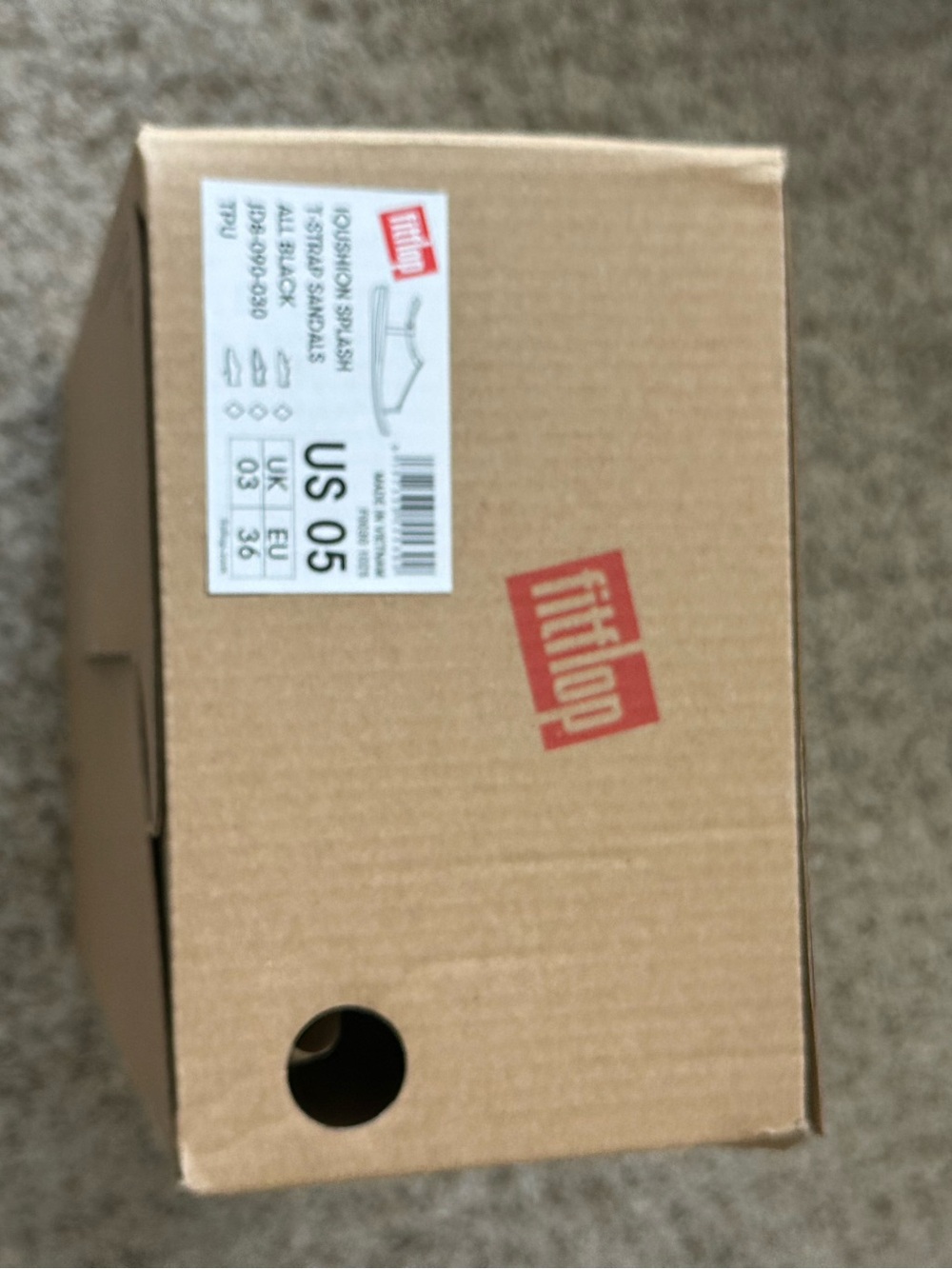 Fitflop Iqushion Splash T-Bar Sandals size 5 - Picture 7 of 7